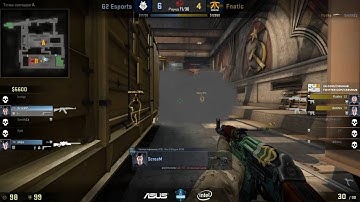 flusha doublekill with AWP (1 shot - 2 kills)