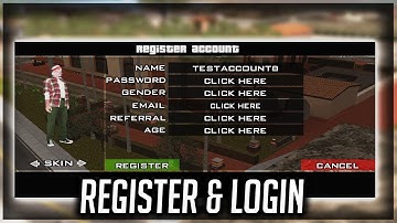 Register and Login System - Textdraw
