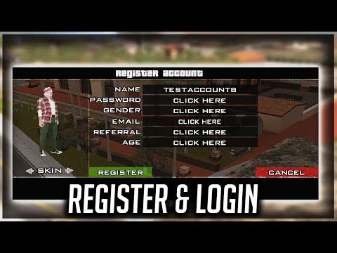 Register and Login System - Textdraw