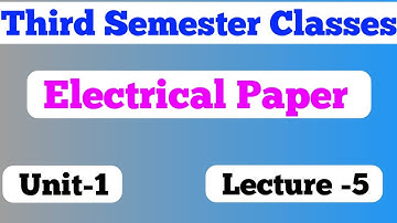 EE/EEE/ECE/CSE Electrical Paper/third semester jharkhand polytechnic