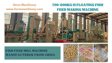 Dry Type Floating Fish Feed Pellet Extruder Supplier - Herm Machinery #fishfeedmakingmachine