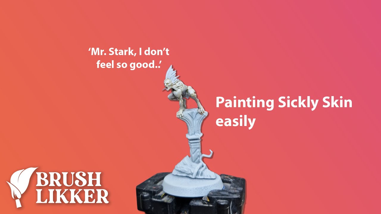 How to paint Warhammer 40k miniatures with Sickly Pale Skin