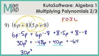 KutaSoftware: Algebra 1- Multiplying Polynomials Part 2