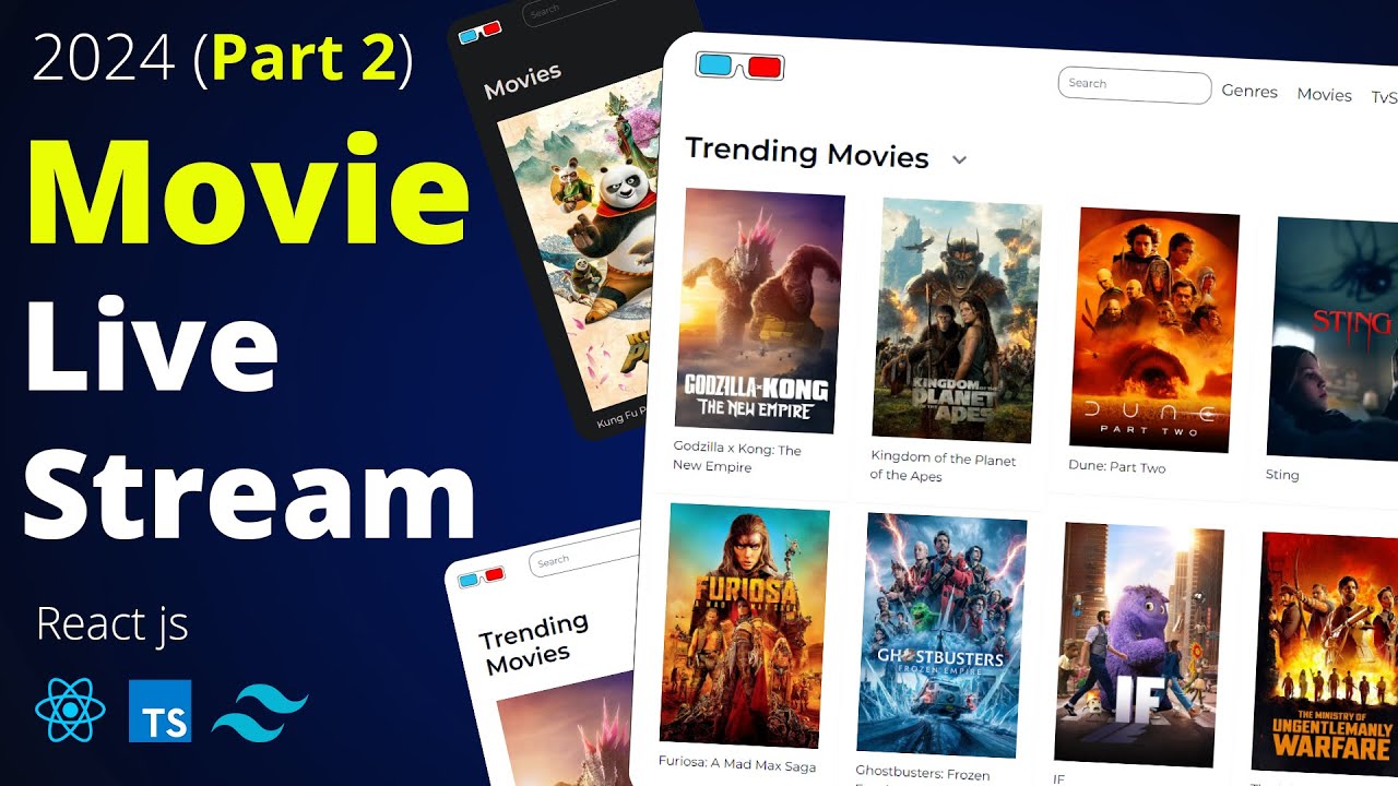 Build a Modern Movie Streaming Website in 2024! React, TypeScript ...