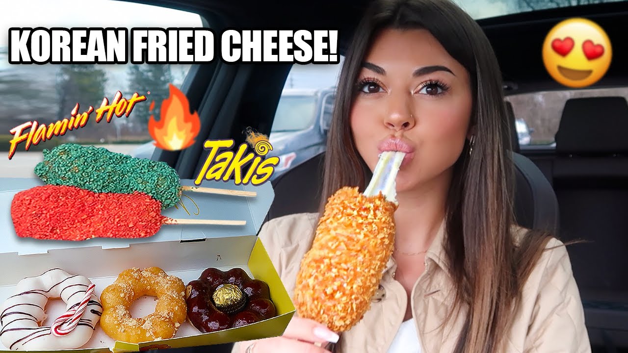 KOREAN FRIED CHEESE MUKBANG! - Mochinut