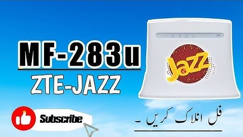 Zte Jazz Router Mf283u Without Open Unlock All Sim With Repair By Moazzam Unlocking