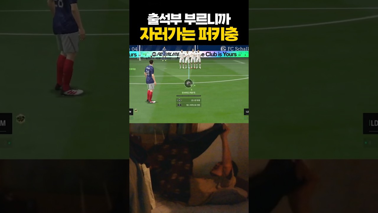 출석부 부르니까 자러가는 퍼터키컨충 ㅋㅋ