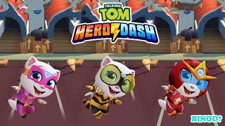 TALKING TOM HERO DASH - Hero Angela VS Queen Bee Angela Vs Fire Arrow Angela - Verses Battle screenshot 3