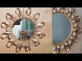 DIY Wall Mirror (Design#1)/Glam Wall Mirror from Recycled Materials/Wall Decor/Cardboard Crafts