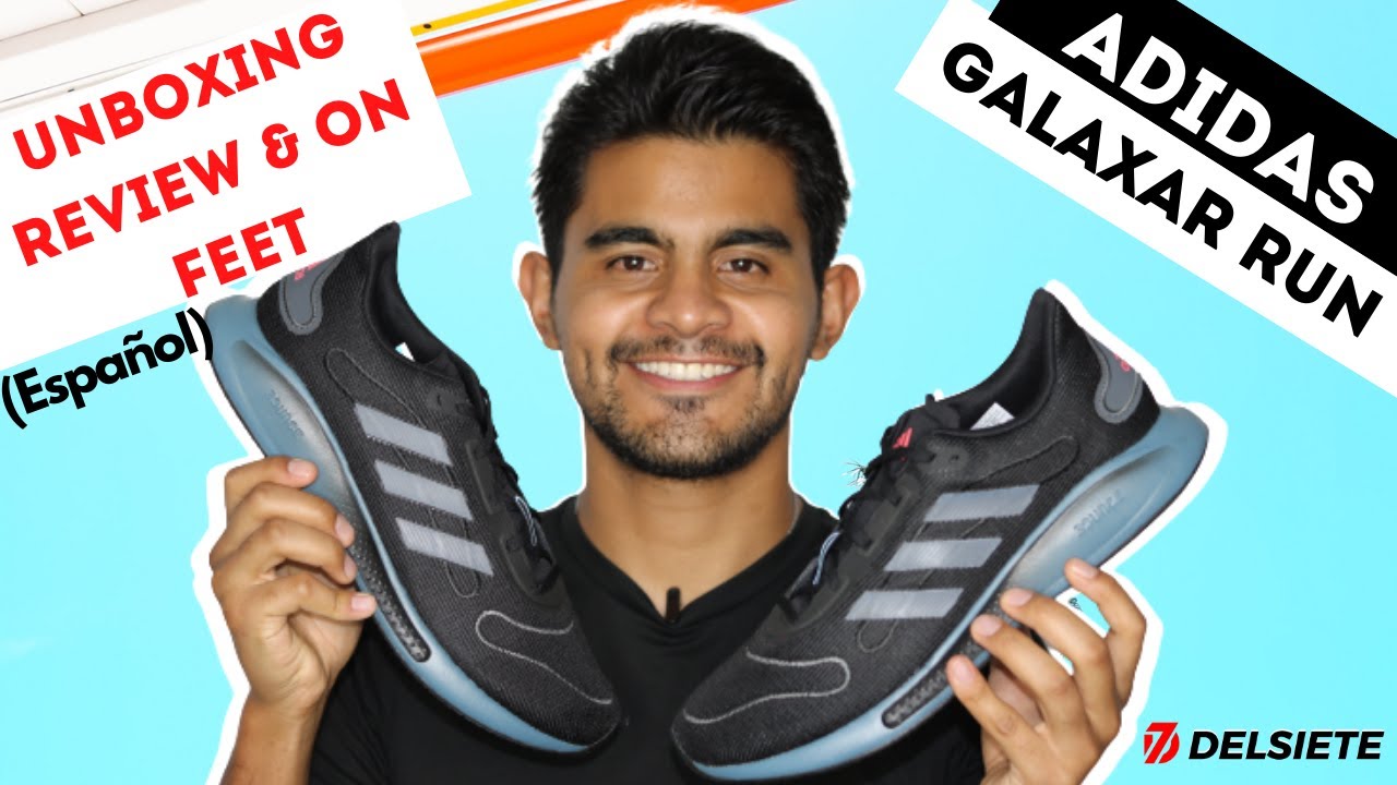ADIDAS GALAXAR RUN UNBOXING REVIEW \u0026 ON FEET / DELSIETE REVIEWS - YouTube