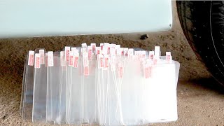 Experiment Car Vs 100 Screen Smart Phone - Crushing Crunchy & Soft Things by Car! screenshot 5