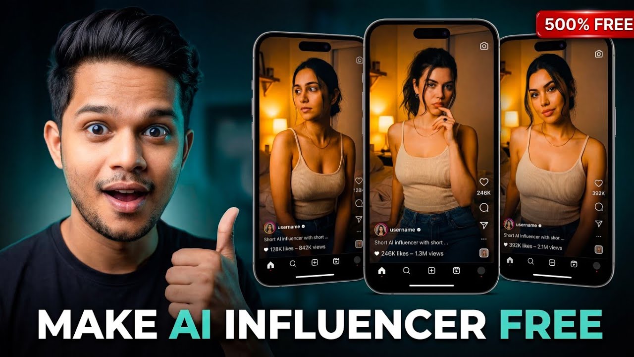 AI Influencer Kaise Banaye 500% FREE | How to Create Hyper-Realistic AI ...