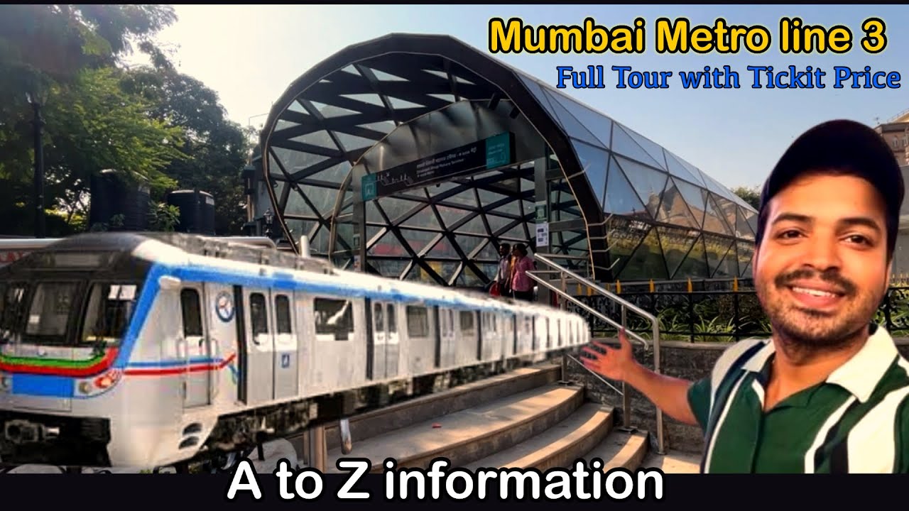 Mumbai’s Underground Metro Aqua line-3 Finally open | Kanaiyabaraivlogs 