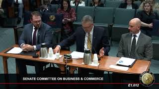 PUC, ERCOT, and Office Of Public Utility Council Testify At Senate Business Committee