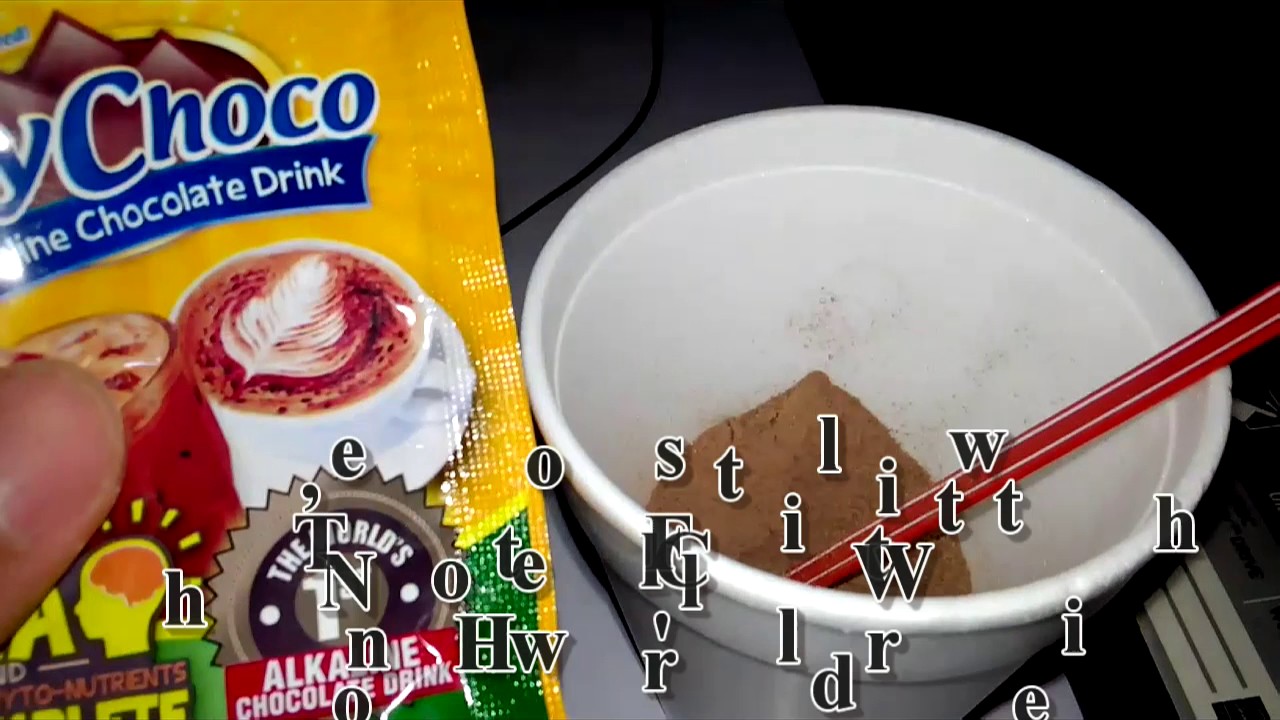 AIM GLOBAL, INC. MY CHOCO Alkaline Chocolate Drink YouTube