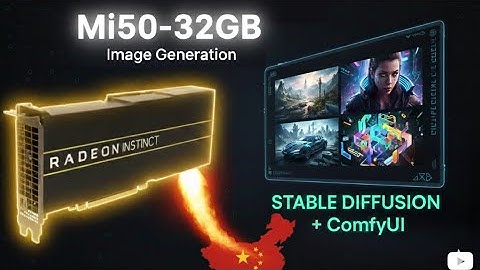 Radeon Instinct Mi50 32GB ComfyUI Image Generation w/ Stable Diffusion + llama.cpp UPDATE !