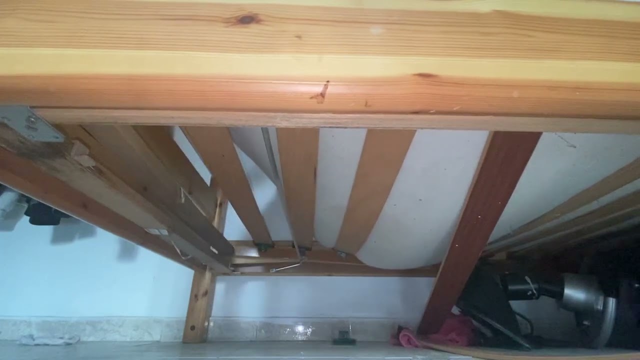 Try to break the footrest and slatted frame off my bed