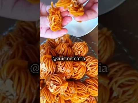 مقادير شباكية الحليب بشنيخة شباكية شباكية الحليب بشنيخة حلويات رمضان تحضيرات رمضان