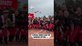 No. 4 Nebraska softball honored its 12 unforgettable seniors after run ruling Iowa 13-0.