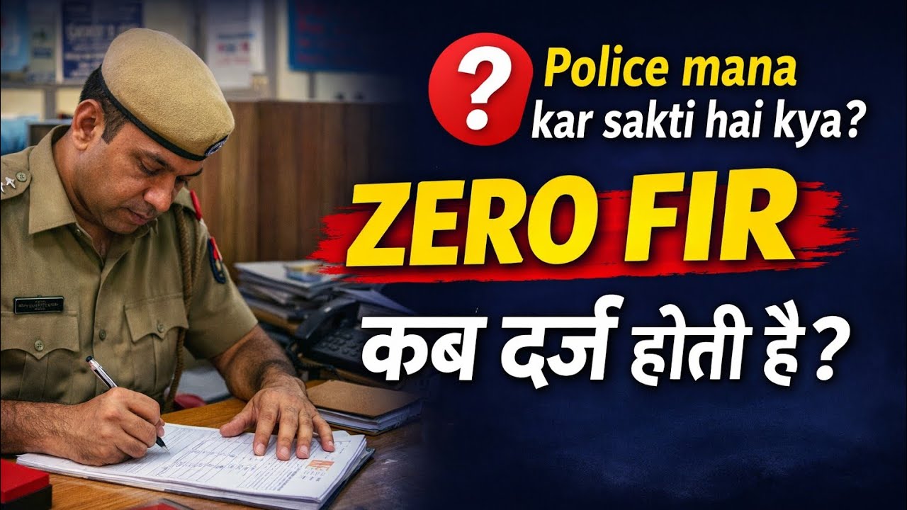 Police Mana Kar sakti hai kya ❓Zero FIR कब दर्ज होती है ❓Police की मनमानी खत्म! 