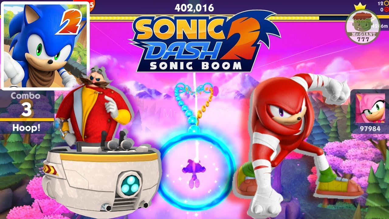 🏃🏼‍♀️ WHO IS TOP RUN? Sonic Dash 2 Sonic Boom mod Knuckles vs Dr.Eggman ...