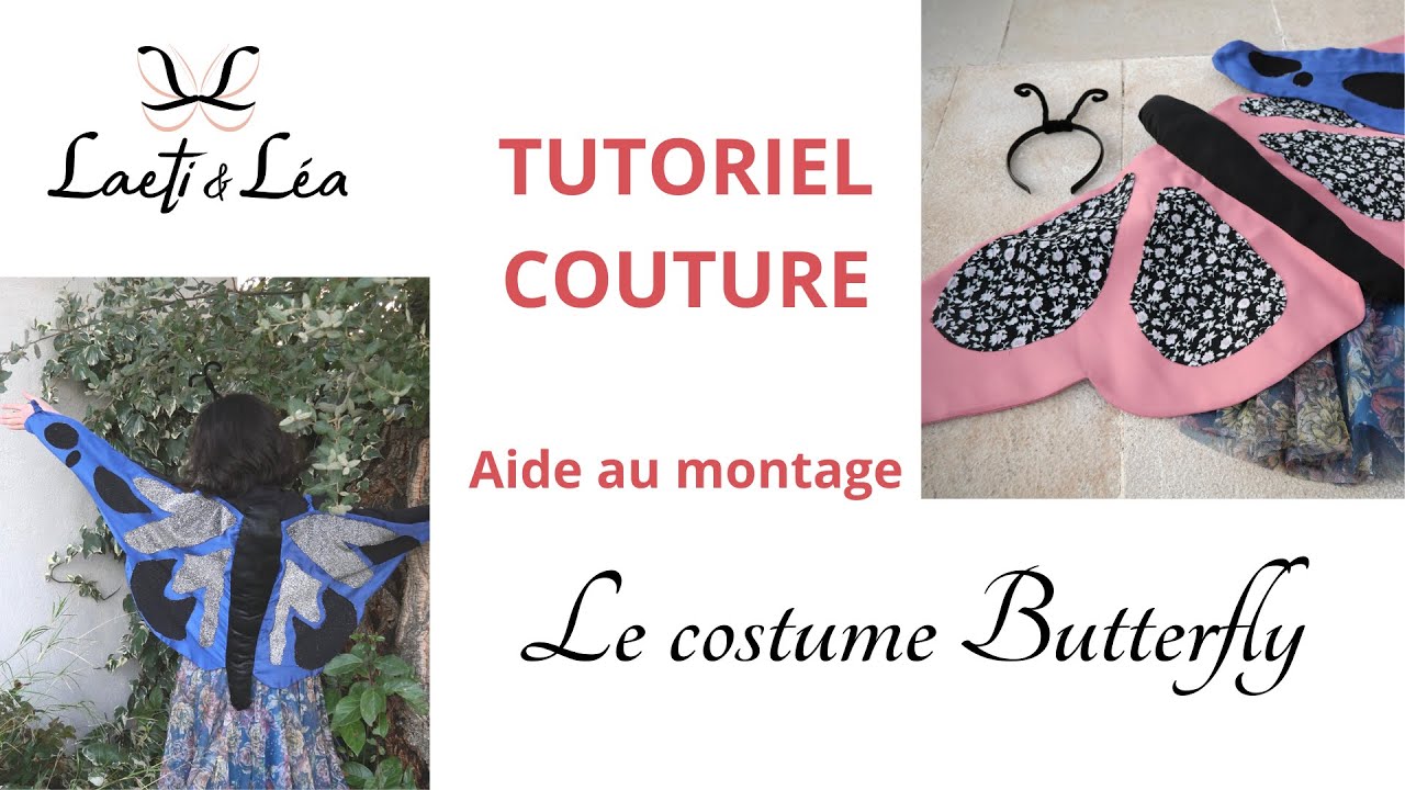 Sunlisky Lot De 3 Costumes Papillon Pour Enfant – Cape + Masque + épingles à Cheveux – Carnaval Fille