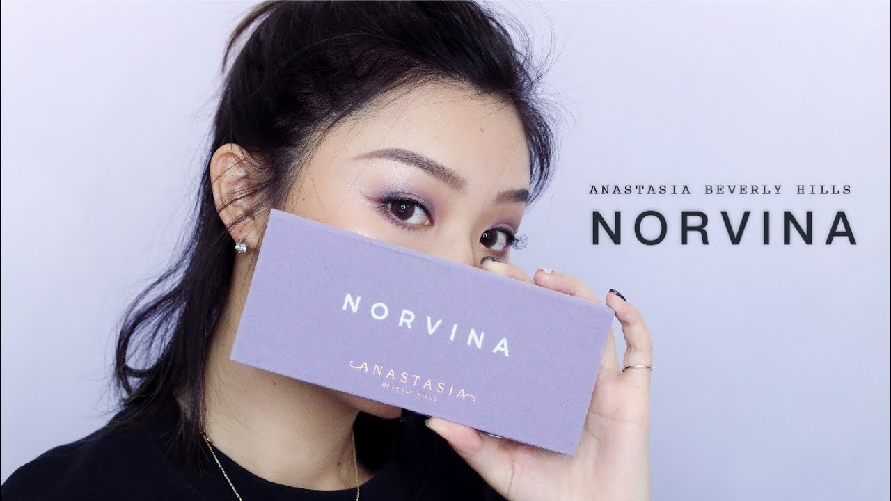 N O R V I N A 眼影盘妆容 | 紫色眼影怎么画 | ANASTASIA BEVERLY HILLS