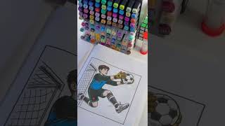 Coloring Book🔥🔥🔥 FOOTBALL  #coloriage #fyp #kids #football #coloringbook #coloring #sketch