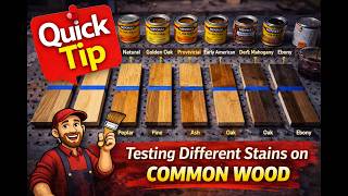 Testing Several different Stains on Common Lumber Profile
