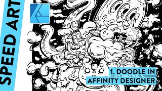 SPEED ART • First Doodle Illustration in Affinity Designer