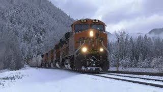 Celebrity (4K) Stack Train and Manifest at West Ripley on BNSF's Kootenai River Subdivision Wealth
