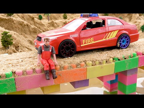 Видео: Забавная история про игрушечные спасательные строительные машины
