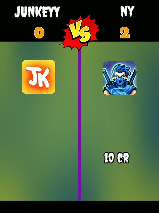 Junkeyy Vs Ny Gamer ❓ || Who Win😲 || #shorts ||