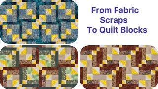 This One Technique Makes Your Log Cabin Look Completely Different. Upcycling Fabric Scraps
