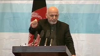 President Ghani fiercely attacks the Taliban and calls their violence \