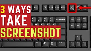 How to take a Screenshot on Laptop or PC  | Keyboard Shortcut Key