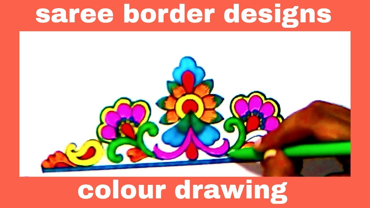How To Draw Embroidery Designs On Sarees How To Draw Embroidery Designs On Sarees