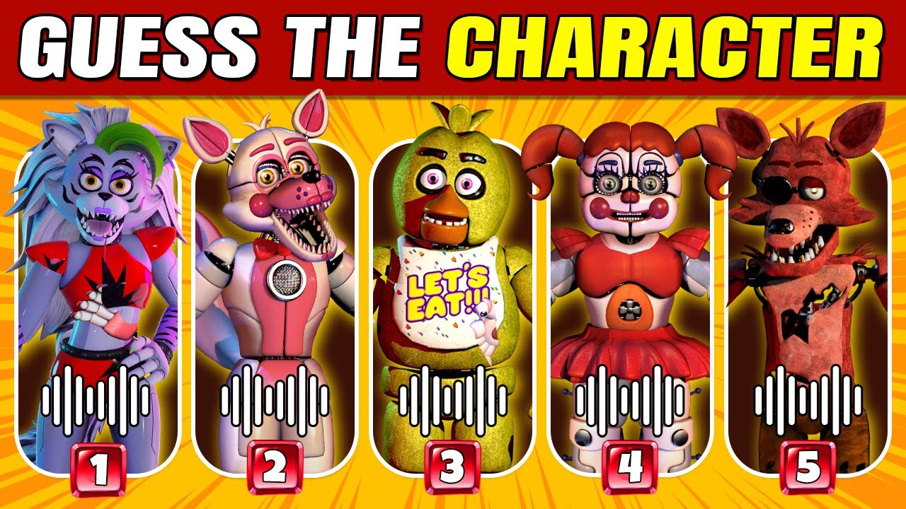 Guess The FNAF Character by Voice & Emoji - Fnaf Quiz Five Nights At ...