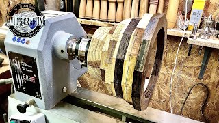 Woodturning Project - How to Turn a Segmented Wooden Salad Bowl
