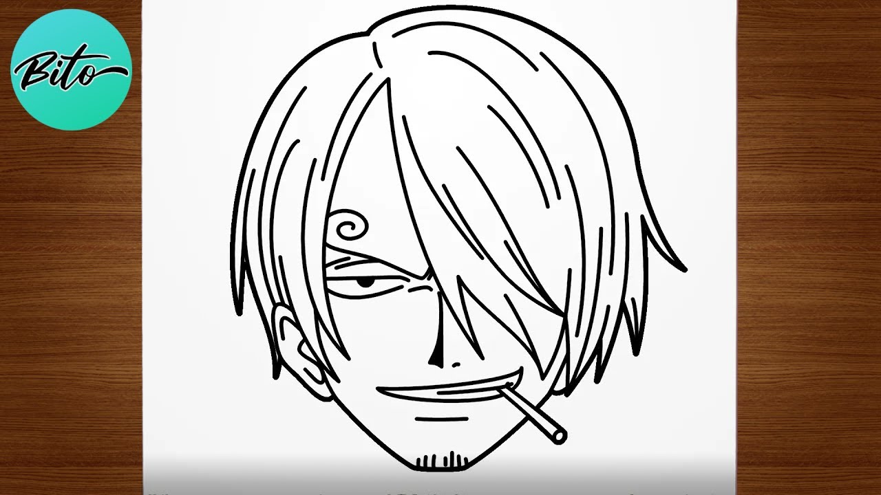 Como desenhar o SANJI (One Piece) passo a passo, fácil e rápido