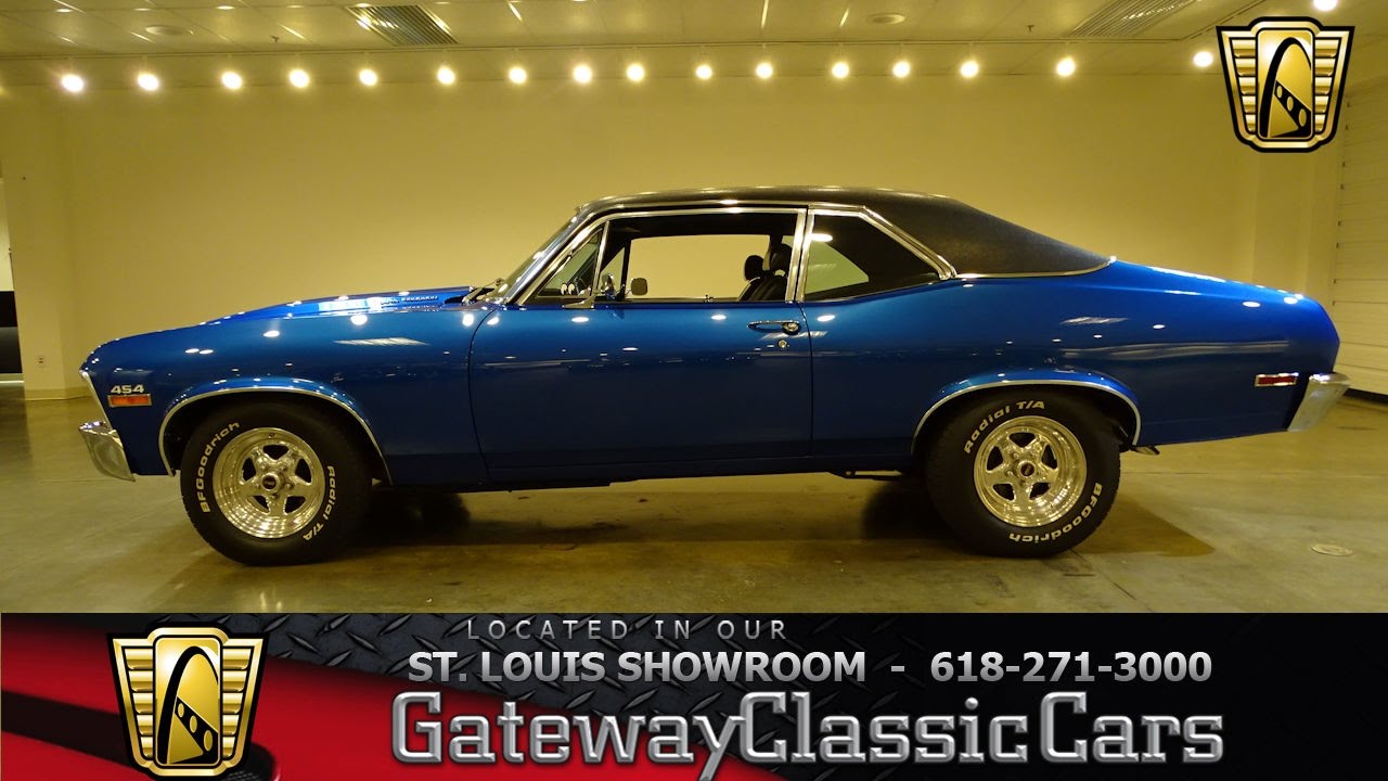 pic 1971 Chevy Nova Blue 1971 chevrolet nova stock 7154 gateway classic cars st louis showroom