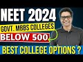 Government mbbs colleges below 500 neet score  mbbs colleges at low neet scoreneet2024