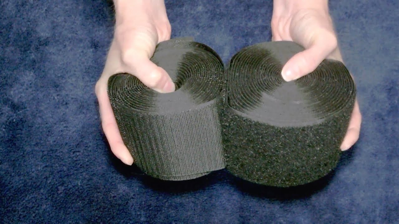 Velcro Sounds ~ ASMR ~ Rolling Wide Strap Together
