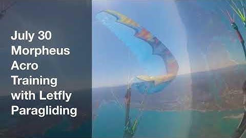 Morpheus NG Acro  Lake Berryessa USA Uturn Paragliders