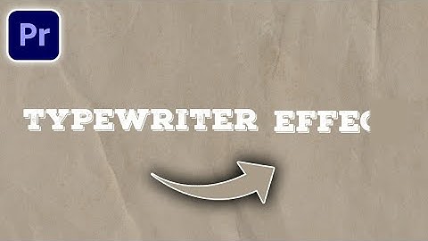 How To Make A TYPEWRITER Effect In Premiere Pro | FULL GIUDE