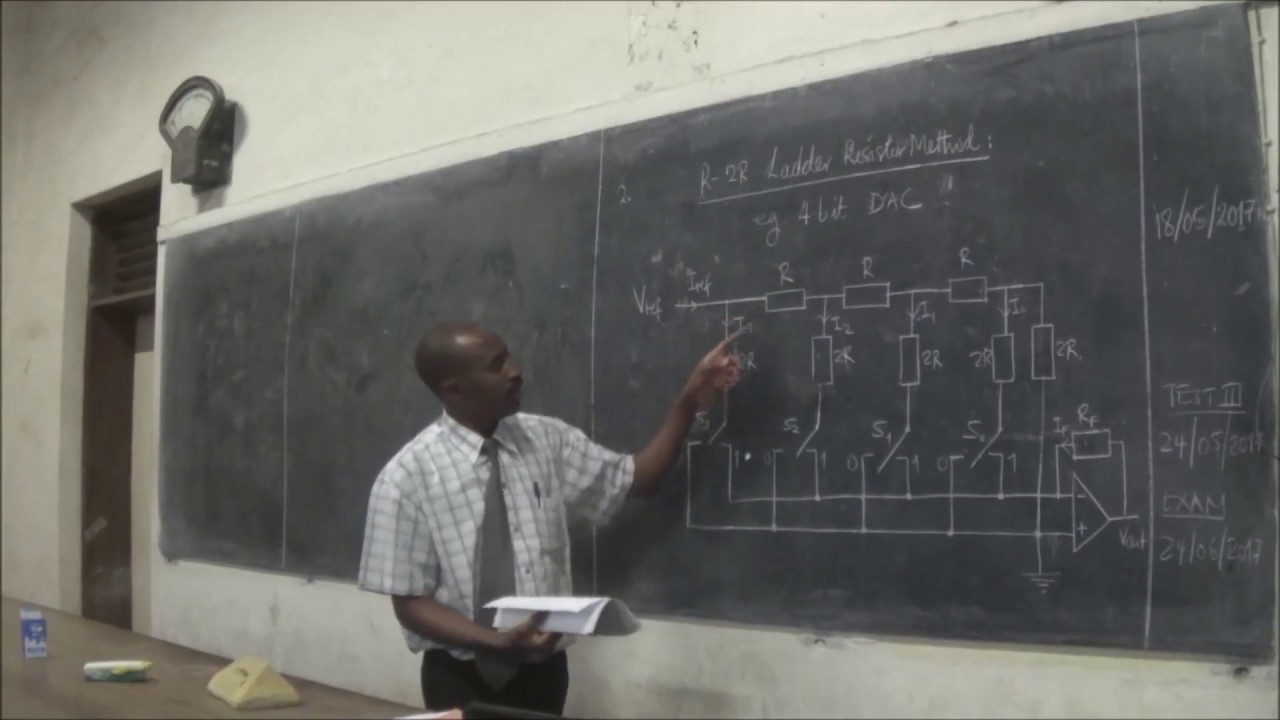 Electronics Lecture 2017 - R-2R Ladder Resistor DAC Method - YouTube