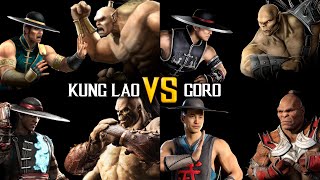 Evolution Of Kung Lao Vs Goro Fight Mkt-Mk1 2K 60Fps