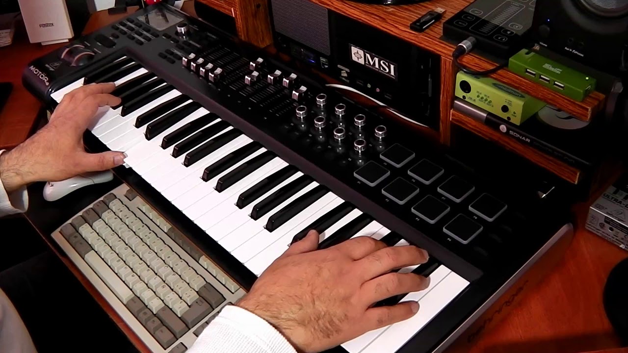 Behringer Motor49 - From the sky Soft Ambient downtempo complex texture music by Vicherval