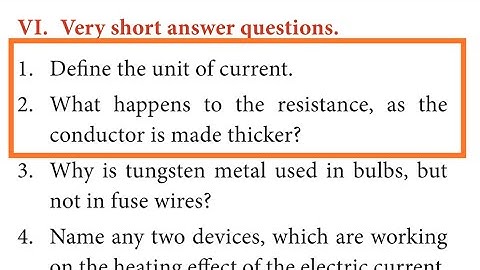 10th SCIENCE PHYSICS Unit 4 Very Short answer part 1 Qn.1,2 ELECTRICITY  tamil resistance conductor