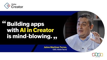 How Zoho Creator speeds up app development with AI ft. Jaime | Creator Conversations 13